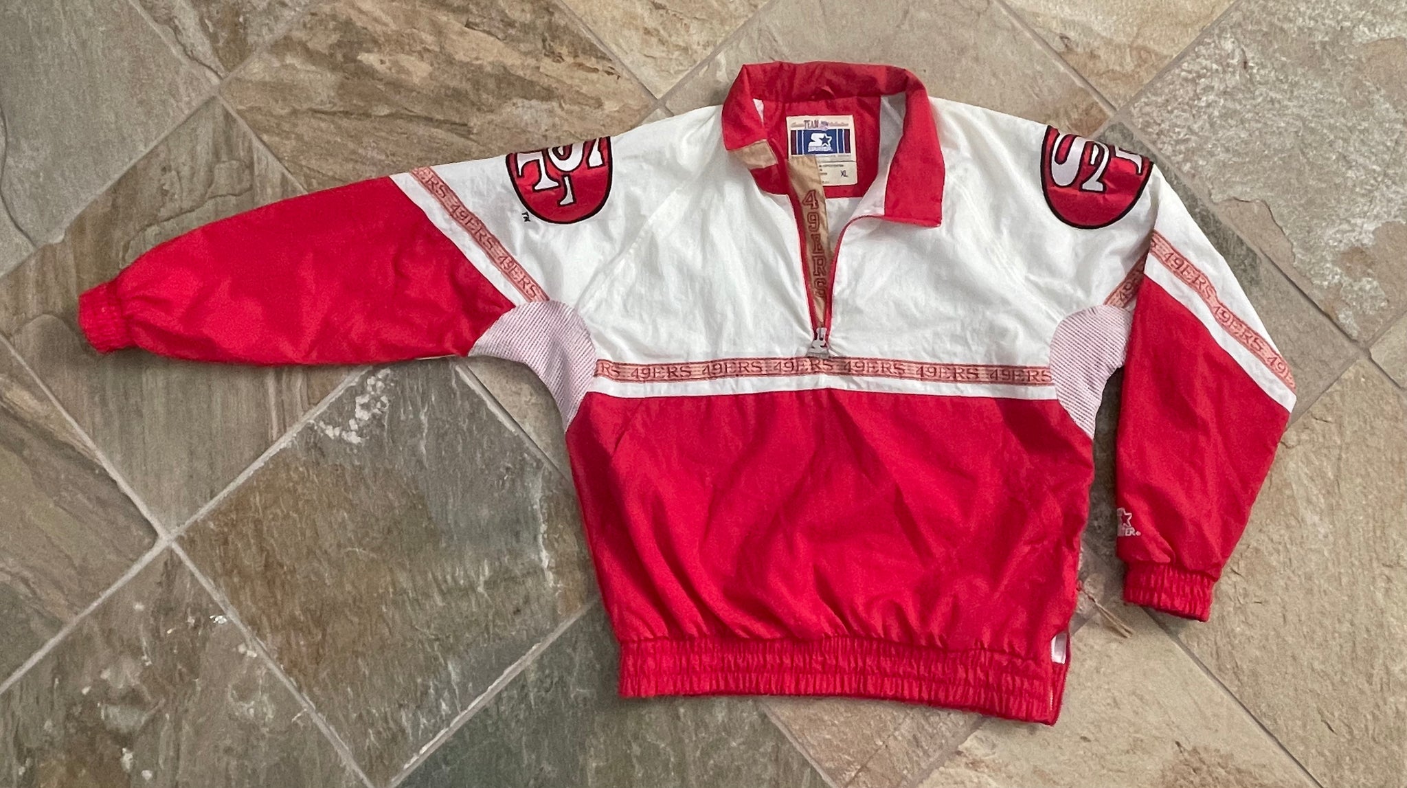 Vintage 90s Starter San Francisco 49ers Pullover Jacket 