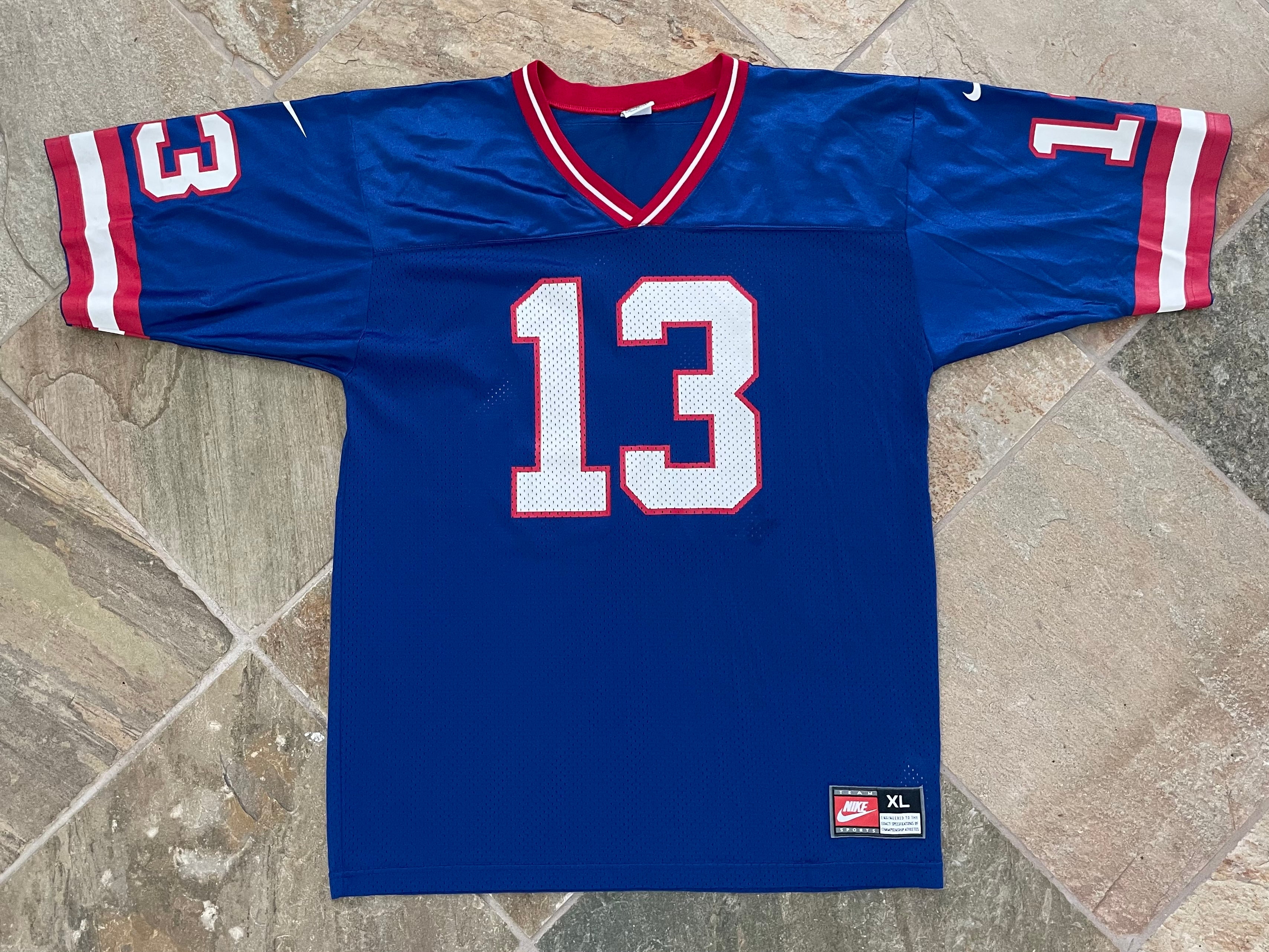 Vintage Kerry Collins New York Giants Nike Jersey L NFL