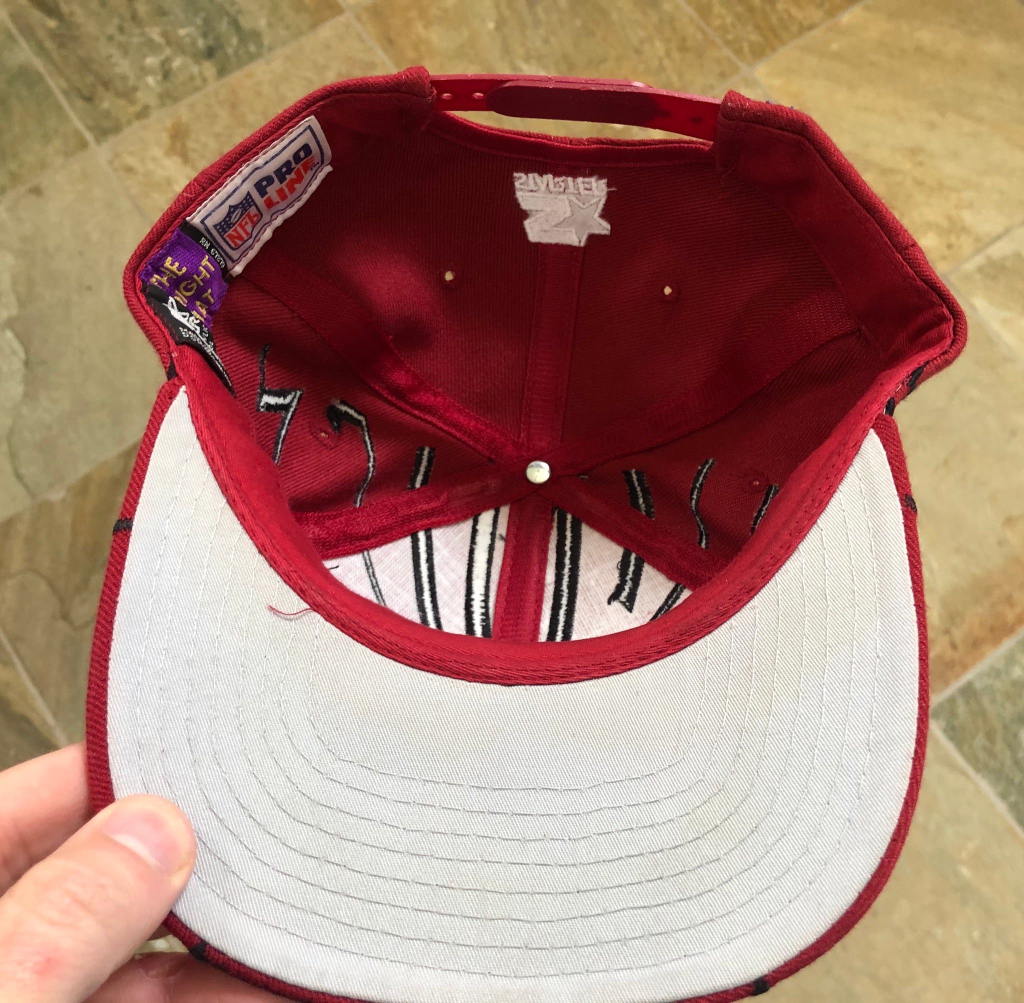 BNWT RARE Vintage 90s Arizona Cardinals Starter Collision Snapback Hat