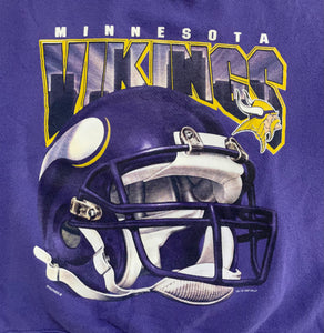 Vintage Minnesota Vikings Nutmeg Football Sweatshirt, Size Large