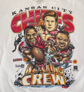 Vintage 90s Kansas City Chiefs NFL T Shirt Xlarge Kansas City 