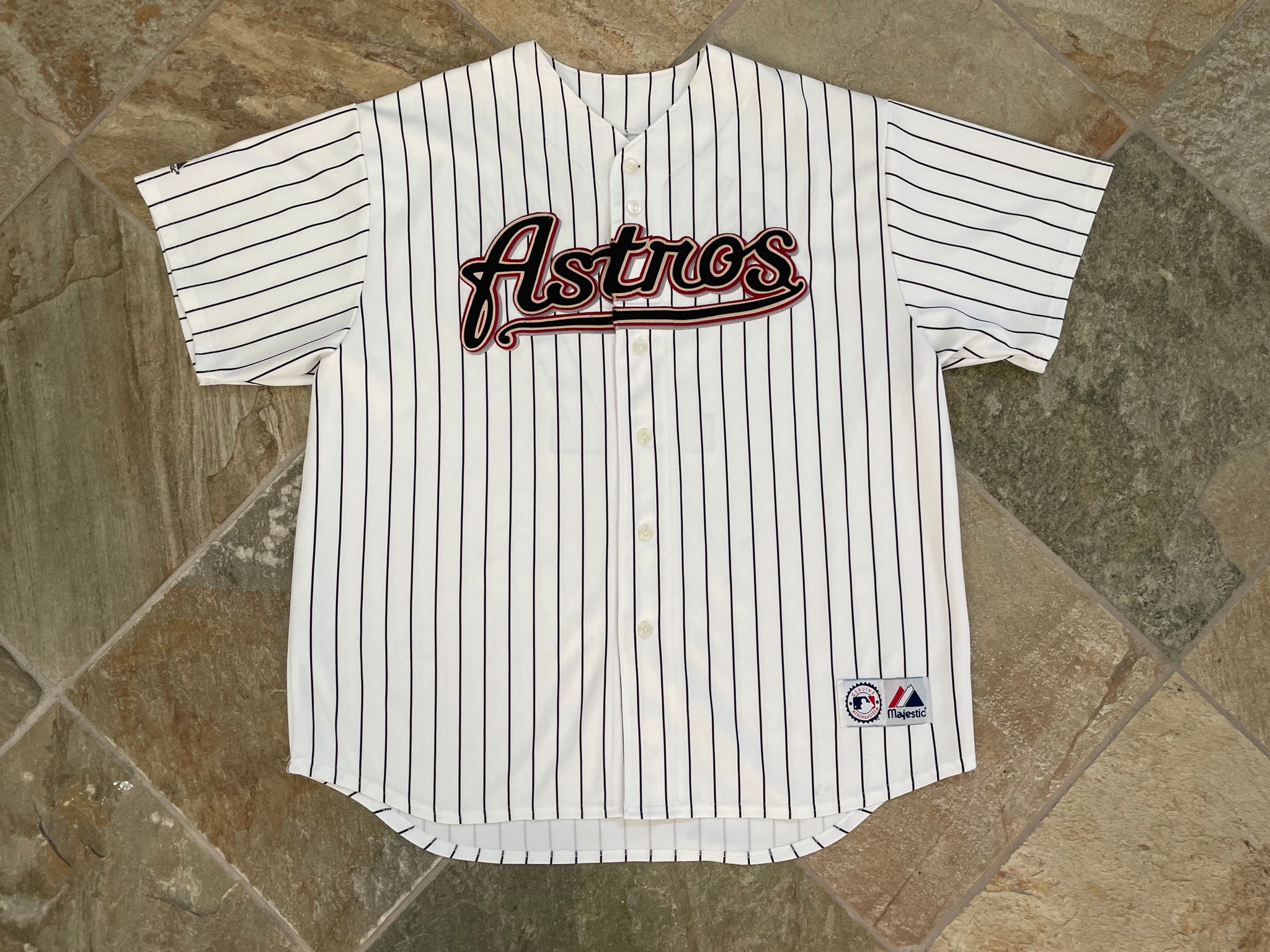 HOUSTON ASTROS 1990's Majestic Throwback Home Baseball Jersey