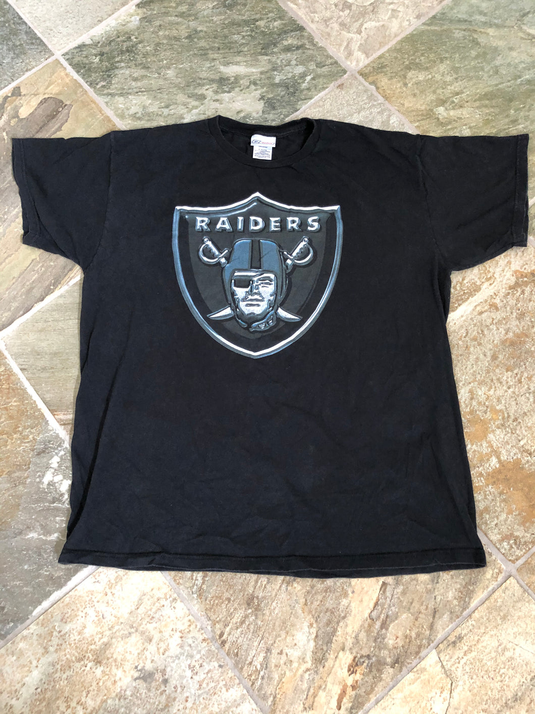 Vintage Oakland Raiders Reebok Football Tshirt, Size Adult XL