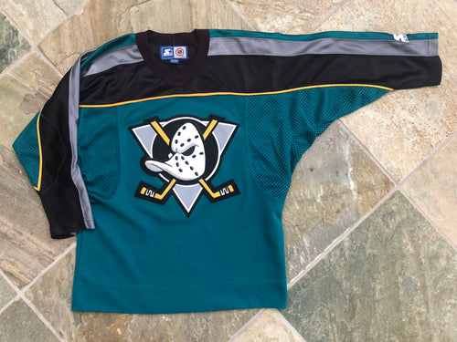 Vintage Anaheim Mighty Ducks Starter Youth Hockey Jersey, Size S/M, 10-12