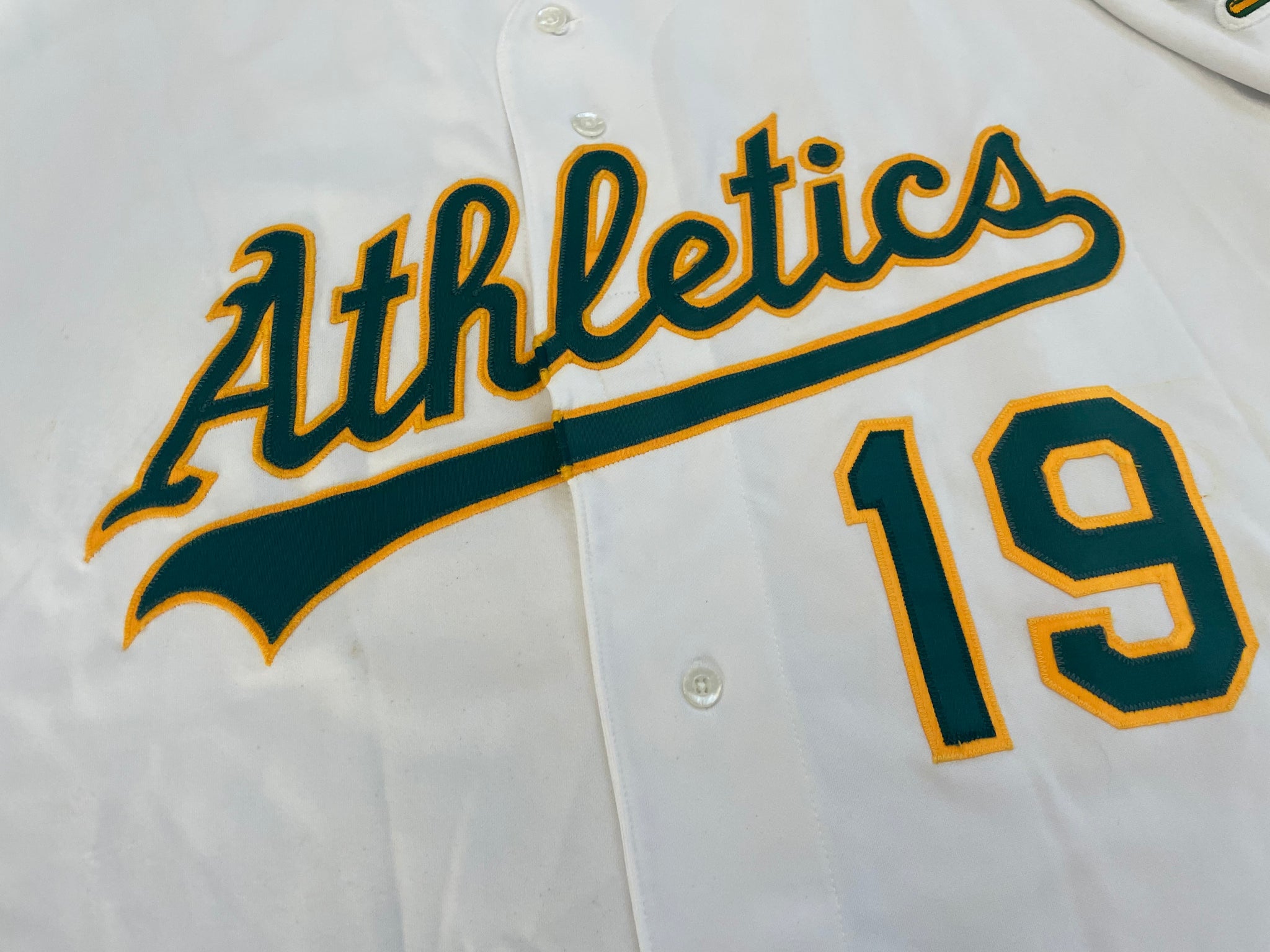 Vintage Oakland Athletics Jim Bowie Game Worn Russell Baseball Jersey, –  Stuck In The 90s Sports