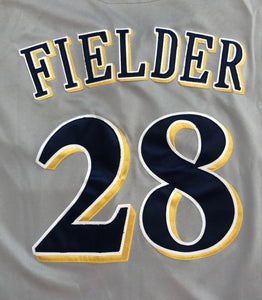 Milwaukee Brewers Prince Fielder Majestic Authentic Baseball Jersey, Size 50, XL