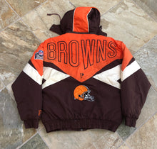 Load image into Gallery viewer, Vintage Cleveland Browns Pro Player Football Parka Jacket, Size Medium