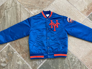 Vintage New York Mets Starter Satin Baseball Jacket, Size Youth Small, 8-10