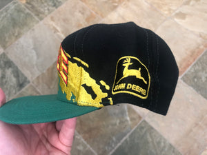 Vintage Chad Little John Deere Nascar Logo Athletic Splash Snapback Racing Hat ***