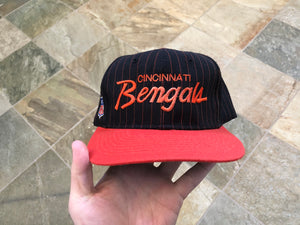 Vintage Cincinnati Bengals Sports Specialties Heather Script SnapBack Hat  Cap