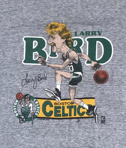 Vintage Boston Celtics Larry Bird Salem Sportswear Basketball Tshirt, Size XL