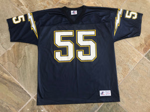 Vintage San Diego Chargers Junior Seau Logo Athletic Football Jersey, Size 46-48, Large