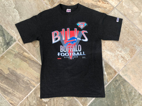 Vintage Buffalo Bills Trench 75th Anniversary Football Tshirt, Size XL