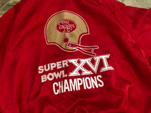 Load image into Gallery viewer, Vintage San Francisco 49ers Super Bowl XVI Champions Satin Football Jacket, Size XL