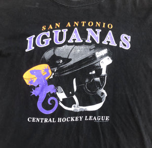 Vintage San Antonio Iguanas CHL Hockey Tshirt, Size Adult Large