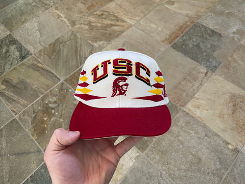 Vintage USC Trojans Logo Athletic Diamond Snapback College Hat
