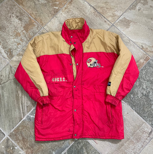 Vintage San Francisco 49ers Parka Trench Logo 7 Football Jacket, Size Large