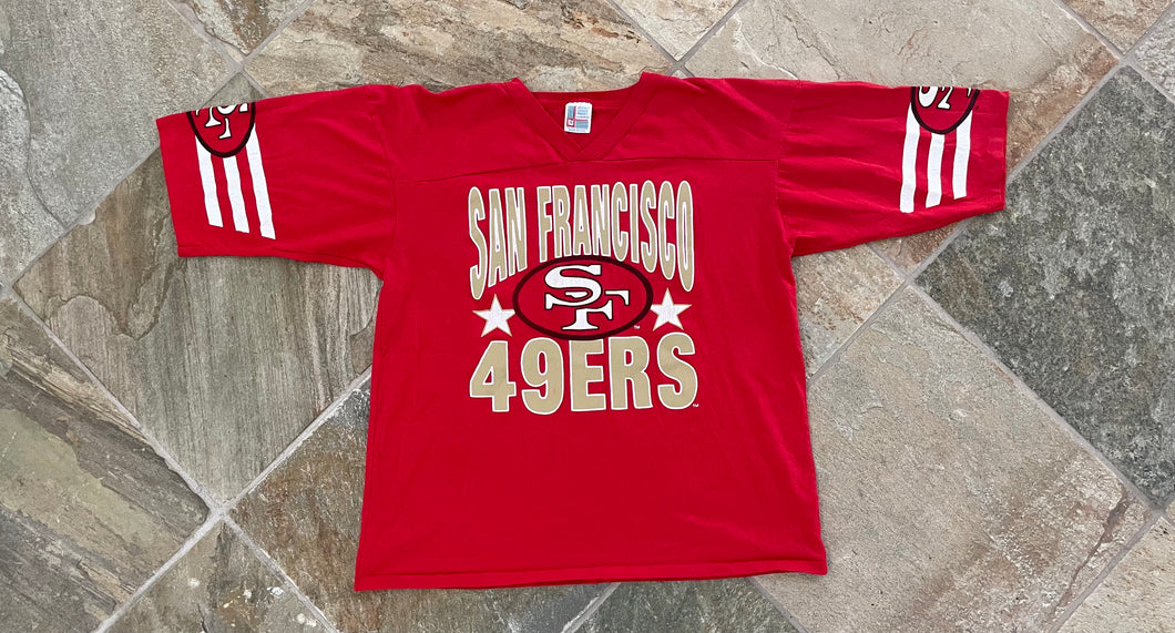 Vintage San Francisco 49ers Garan Football Tshirt, Size Large