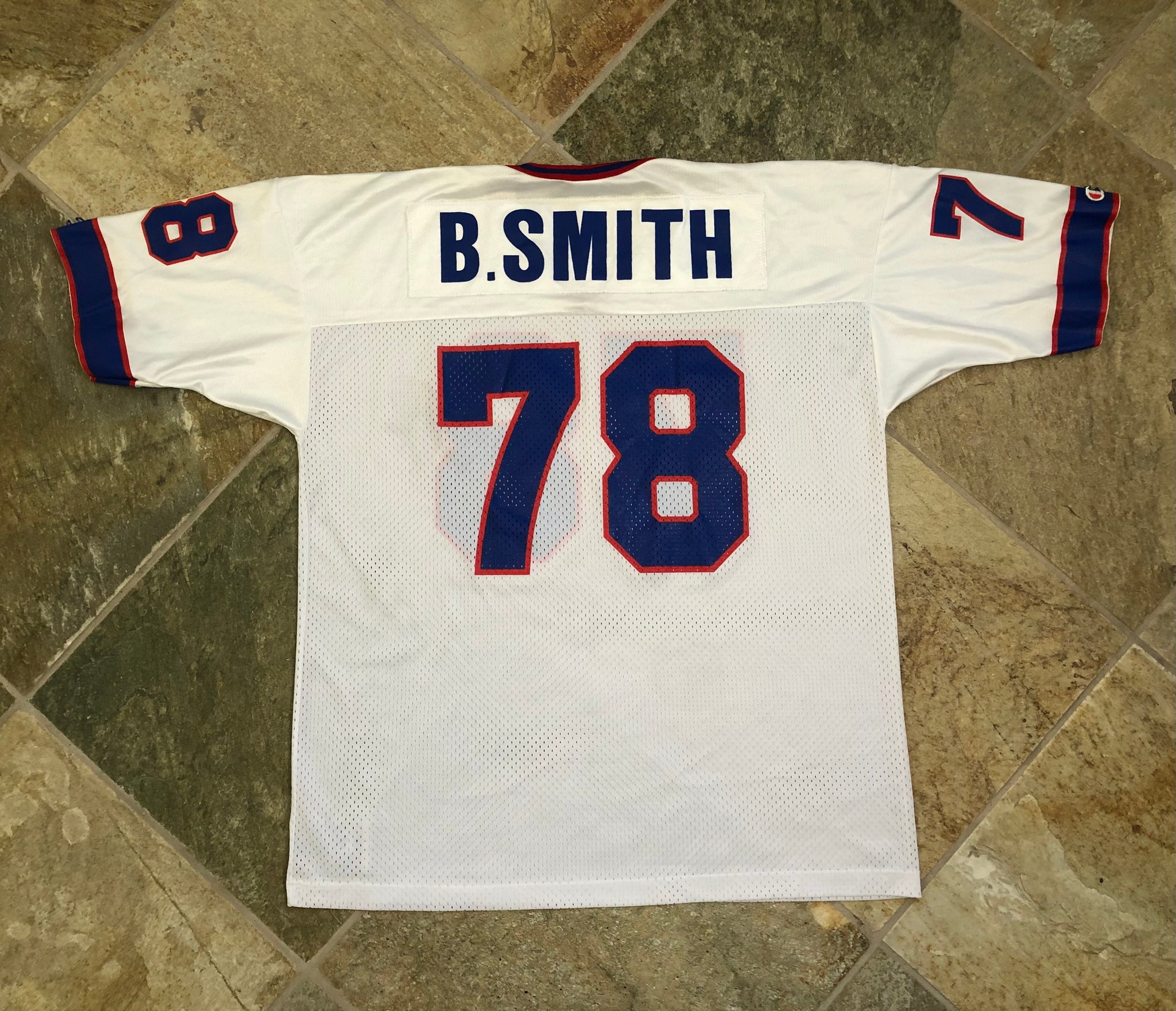 Vintage Buffalo Bills Bruce Smith Logo 7 Football Jersey, Size 4XL