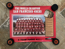 Load image into Gallery viewer, Vintage San Francisco 49ers 1986 World Champions Team Photo Football Poster