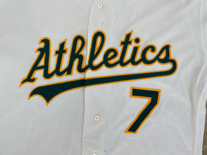Vintage Oakland Athletics Scott Brosius Game Worn Russell Baseball Jersey, Size 46, XL