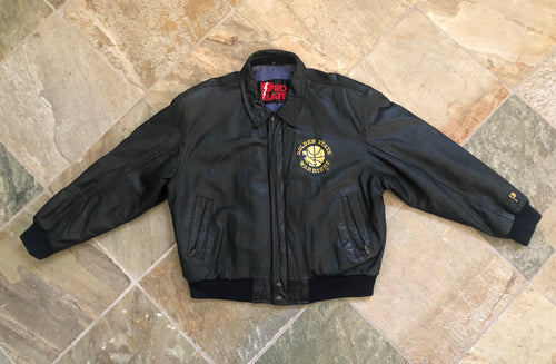 Vintage Golden State Warriors Pro Player Leather Basketball Jacket, Size XL