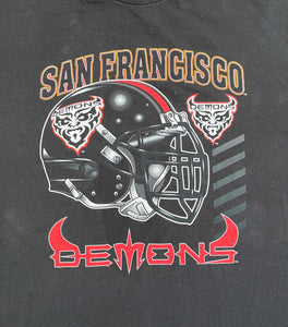 Vintage San Francisco Demons XFL WWF Football Tshirt, Size XL