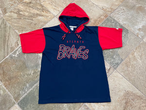 Vintage Atlanta Braves Starter Double Hooded Baseball TShirt, Size Large
