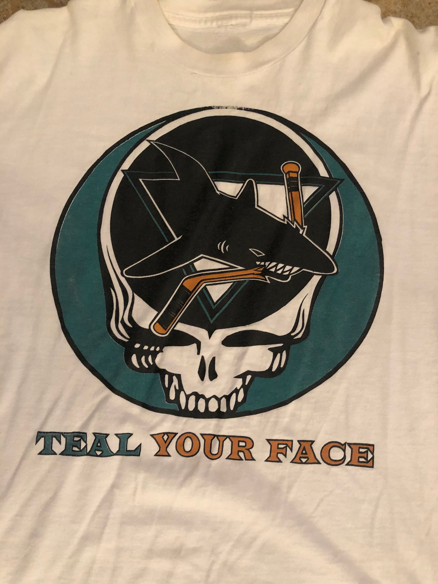 Personalized NHL San Jose Sharks Grateful Dead Design Shirt 3D
