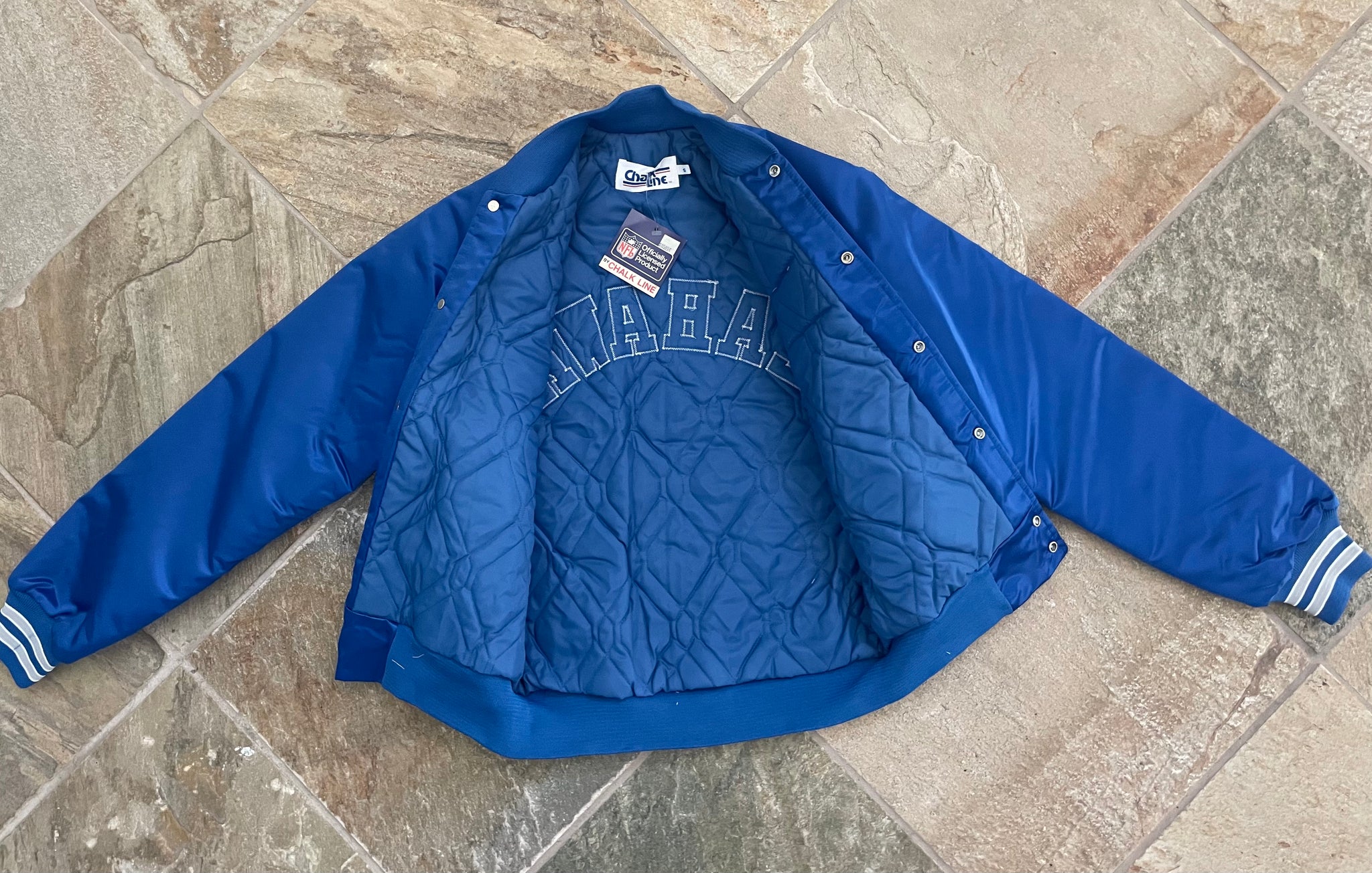 80s SEAHAWKS Satin Jacket / Vintage NFL Football Seattle 