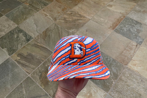 Vintage Denver Broncos Zubaz AJD Snapback Football Hat
