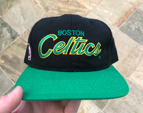 Vintage Boston Celtics Sports Specialties Script Snapback Basketball Hat