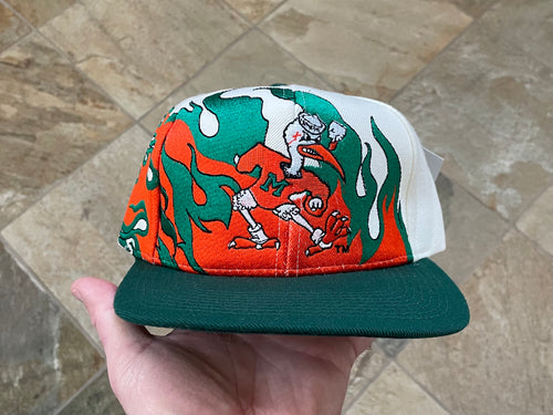 Vintage Miami Hurricanes Magic By Bee Blaze Snapback College Hat