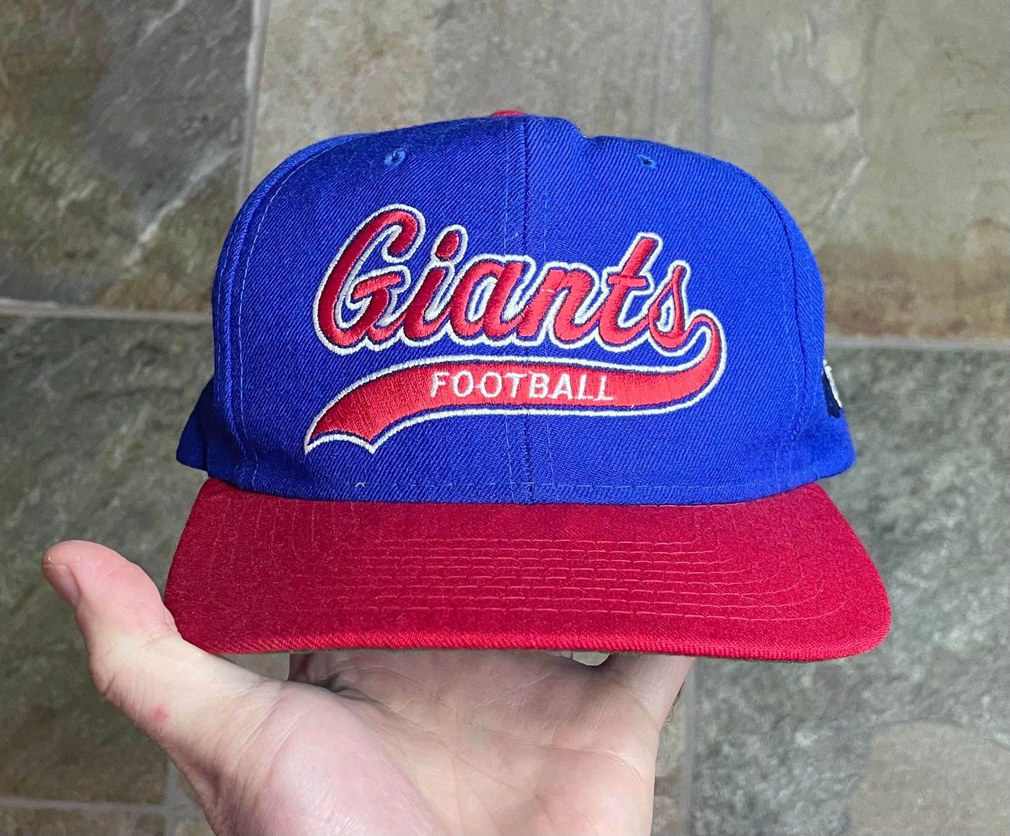 Vintage 90s New York Giants Snapback Hat Cap AJD Team NFL