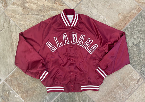 Vintage Alabama Crimson Tide Chalk Line Satin College Jacket, Size Large