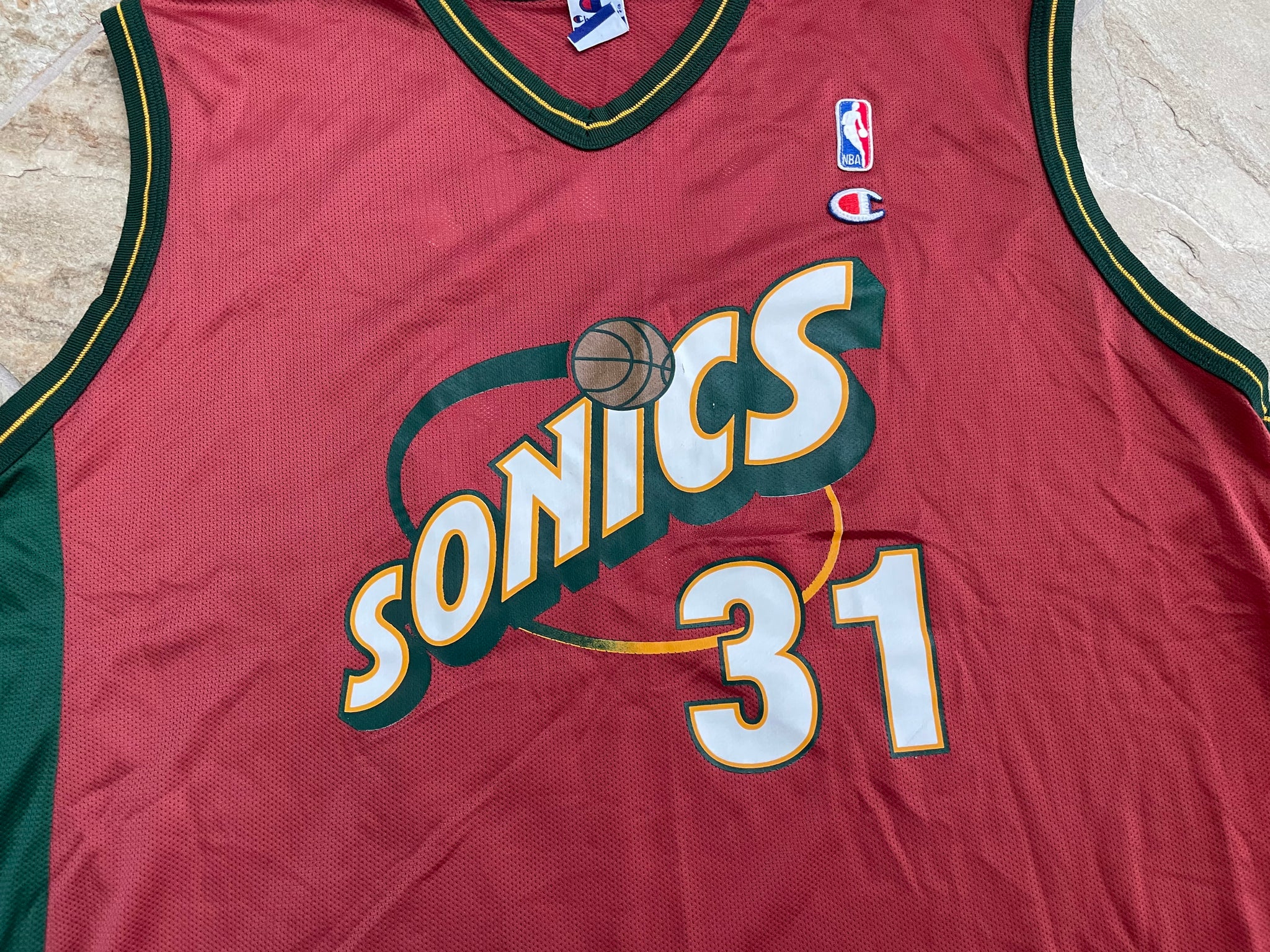 Vintage Seattle SuperSonics Brent Barry Champion Basketball Jersey, Si –  Stuck In The 90s Sports