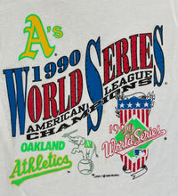 Load image into Gallery viewer, Vintage Oakland Athletics 1990 World Series Baseball Tshirt, Size Medium