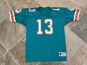 Vintage Miami Dolphins Dan Marino Champion Football Jersey, Size 44, Large