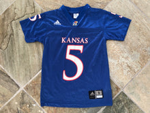 Load image into Gallery viewer, Kansas Jayhawks Adidas Youth College Football Jersey, Size Small, 6-8