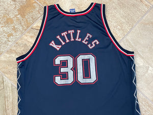 Vintage New Jersey Nets Kerry Kittles Champion Basketball Jersey, Size 52, XXL