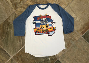 Vintage 1985 World Series St. Louis Cardinals KC Royals Baseball Tshirt, Size XL