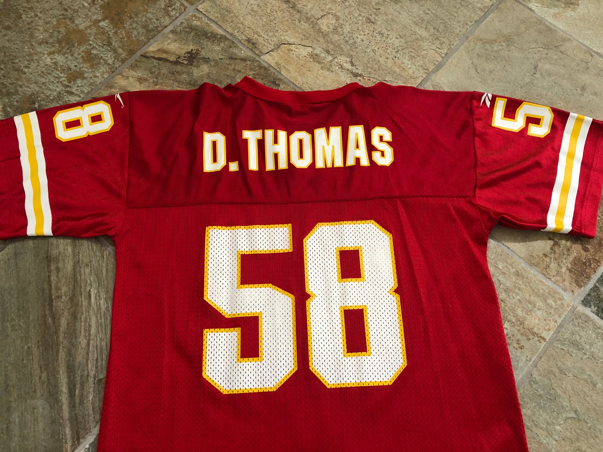 Derrick Thomas Kansas City Chiefs Champions Vintage 90's Jersey Red Size 52  XXL