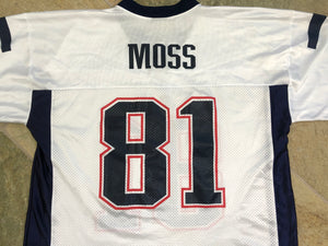 Vintage New England Patriots Randy Moss Reebok Football Jersey, Size XL