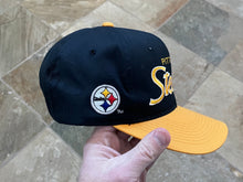 Load image into Gallery viewer, Vintage Pittsburgh Steelers Sports Specialties Script Snapback Football Hat
