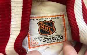 Vintage Detroit Red Wings Starter Satin Hockey Jacket, Size Medium