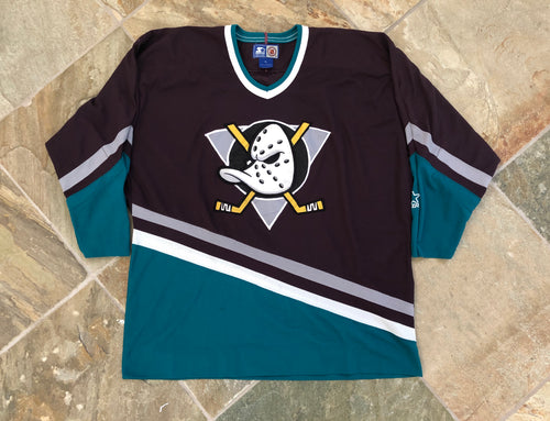 Vintage Anaheim Mighty Ducks Starter Hockey Jersey, Size XL