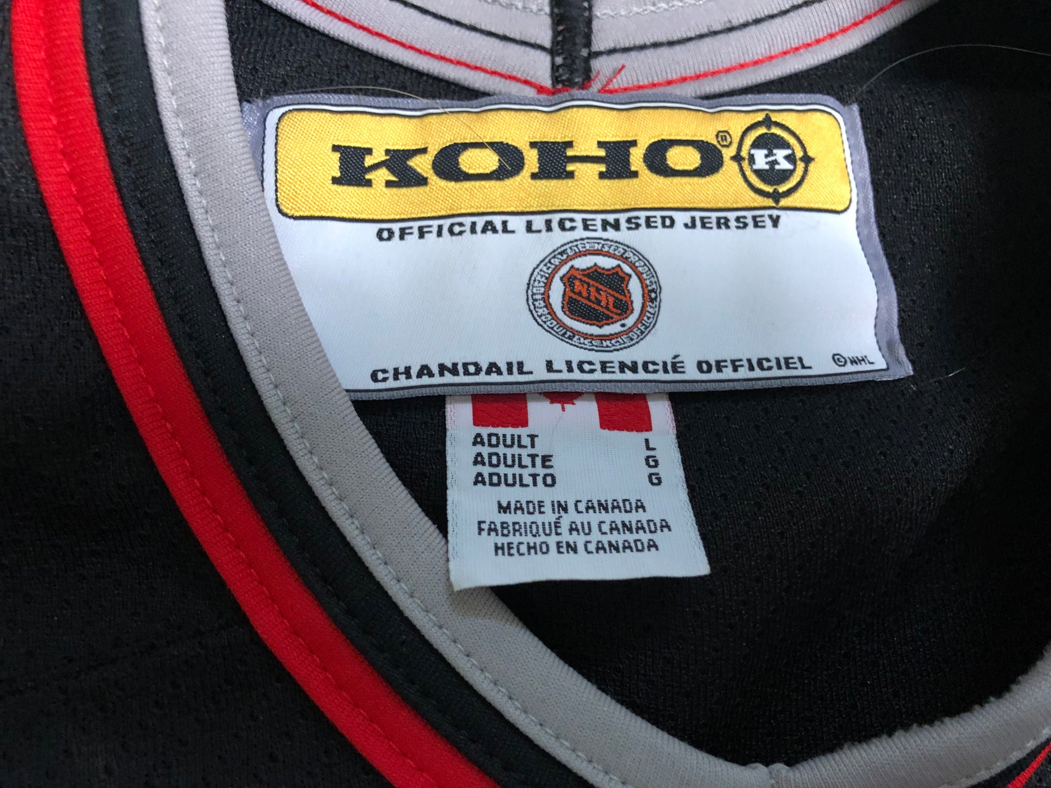 Chicago Blackhawks Vintage KOHO Official Licensed Jersey-Adult Large  *W/TAGS*
