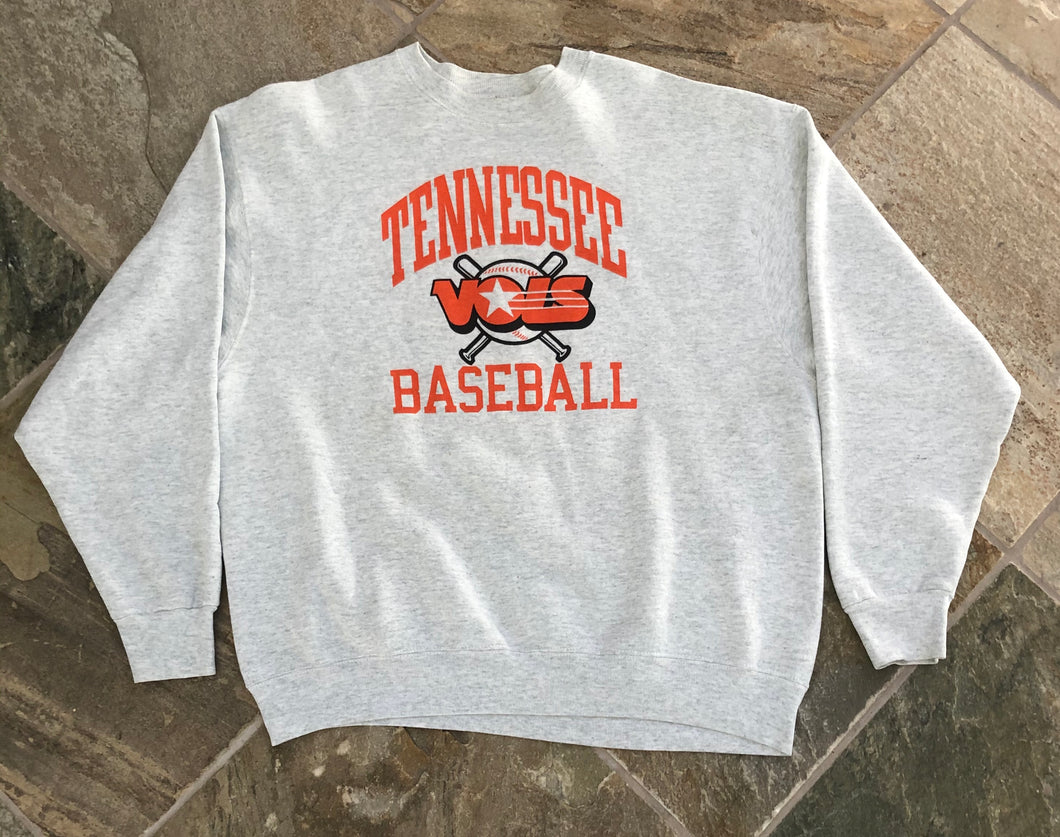 Vintage Tennessee Volunteers Baseball College Sweatshirt, Size XL