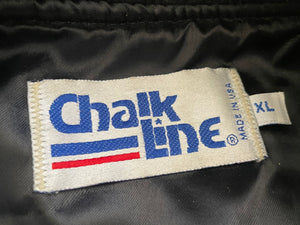 Vintage Philadelphia Eagles Chalk Line Leather Football Jacket, Size XL