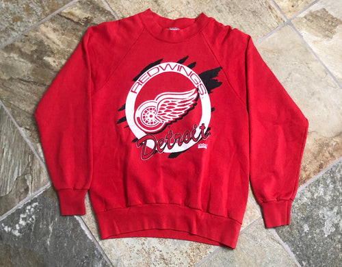 Vintage Detroit Red Wings Hockey Sweatshirt, Size Medium
